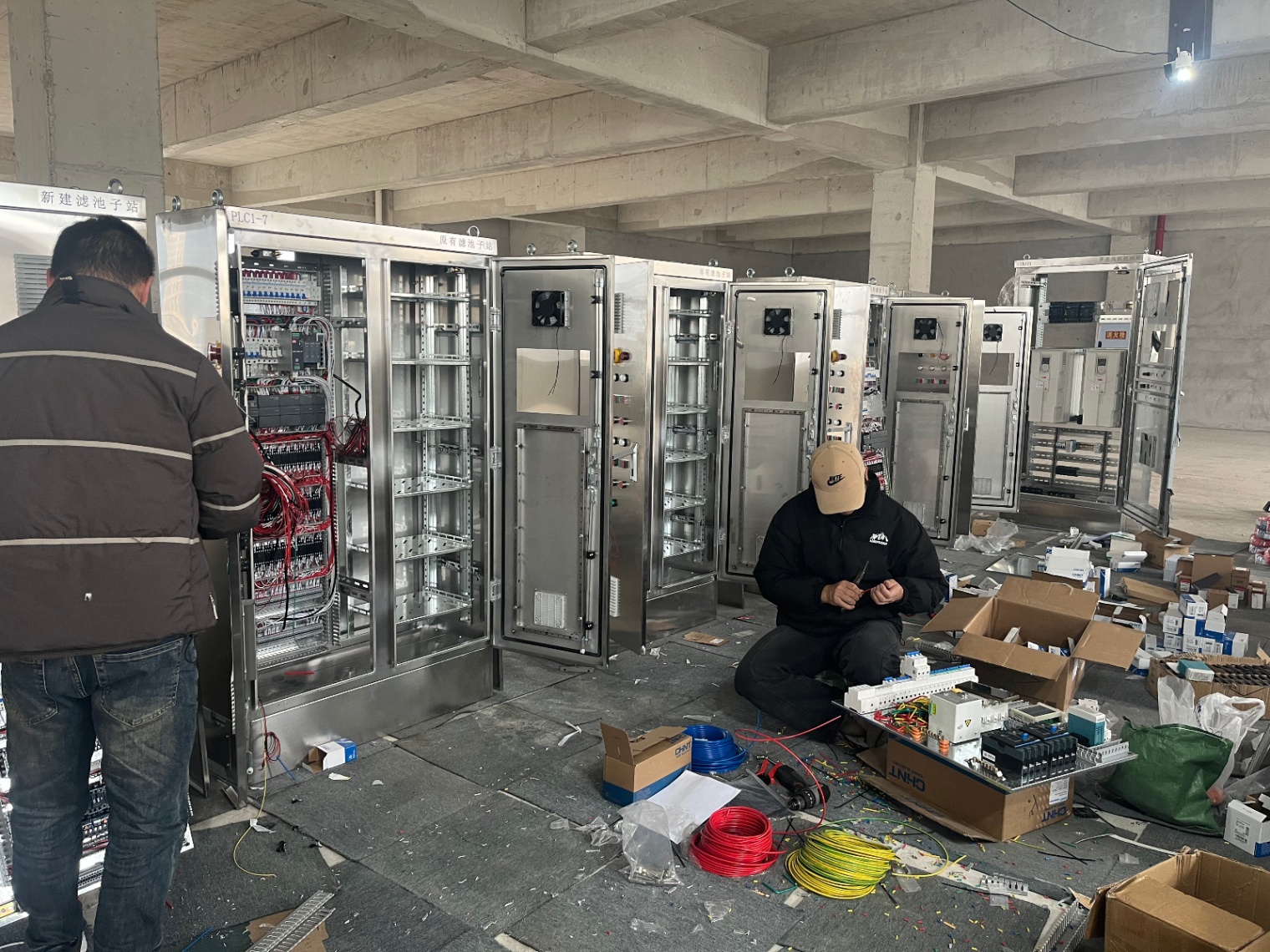 倍艾斯科技助力某智慧水厂建设：关键电气自控系统安装接线工作高效推进