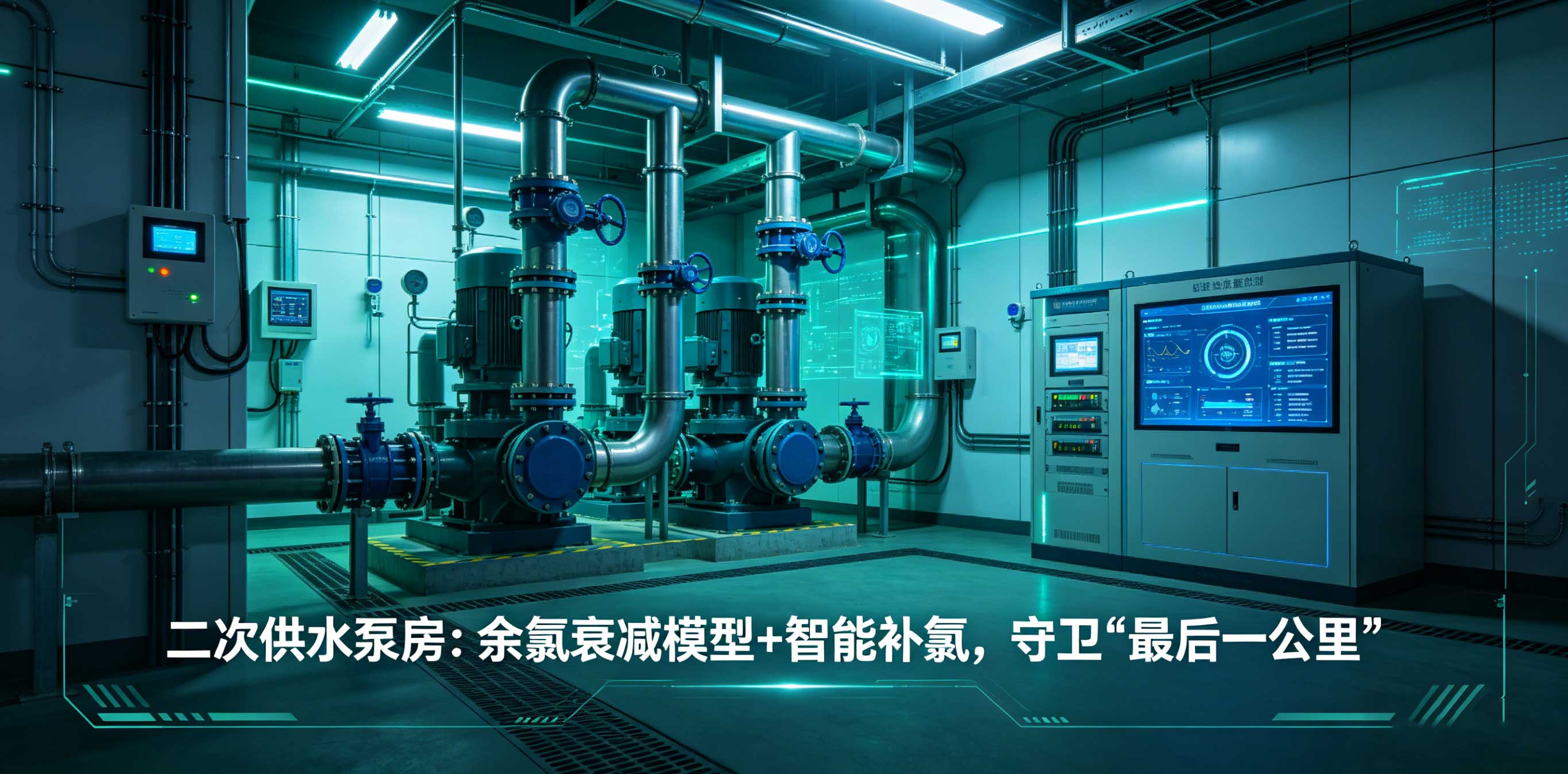 二次供水泵房：余氯衰减模型+智能补氯，守卫&ldquo;最后一公里&rdquo;