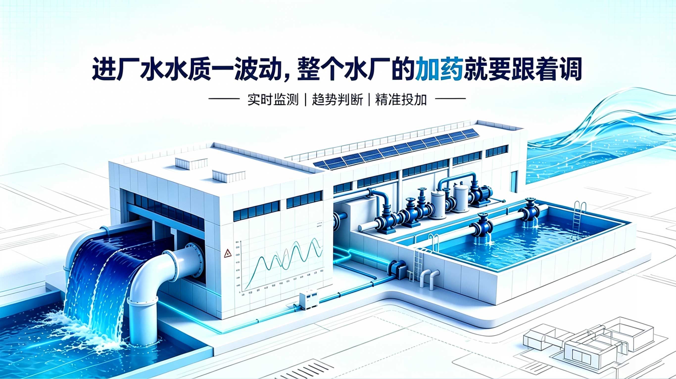 进厂水水质一波动，整个水厂的加药就要跟着调