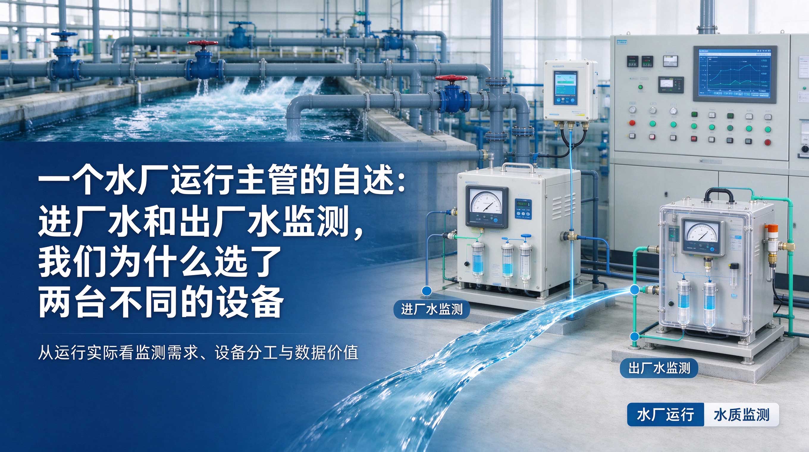 一个水厂运行主管的自述：进厂水和出厂水监测，我们为什么选了两台不同的设备