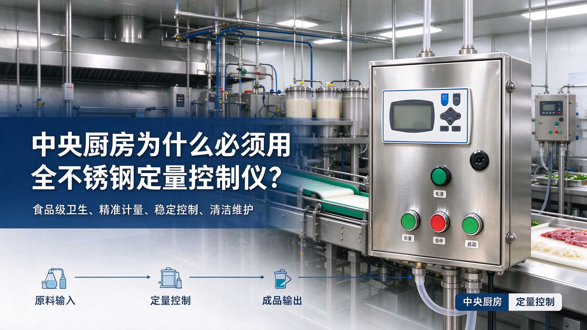 中央厨房为什么必须用全不锈钢定量控制仪？