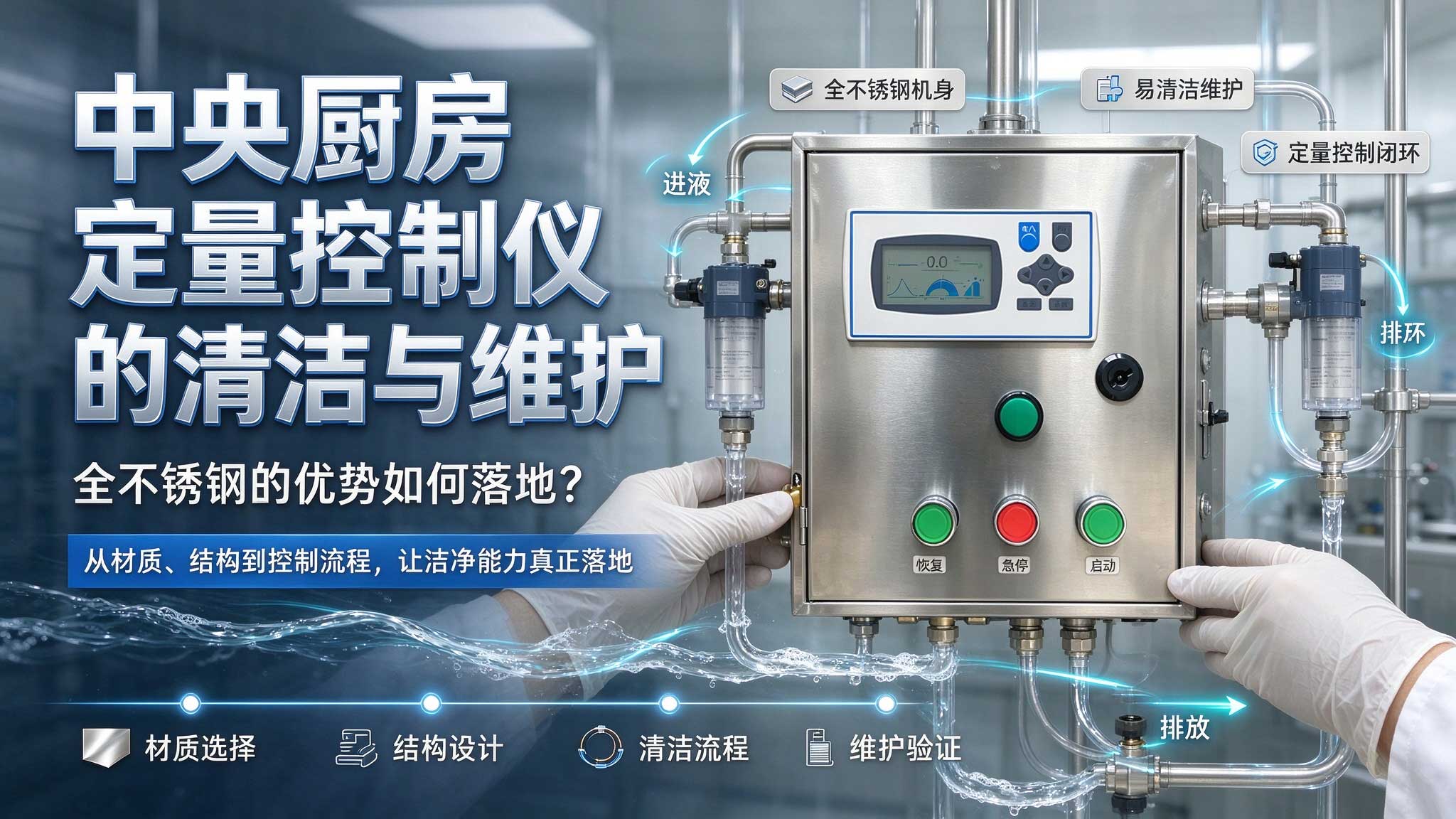 中央厨房定量控制仪的清洁与维护&mdash;&mdash;全不锈钢的优势如何落地？